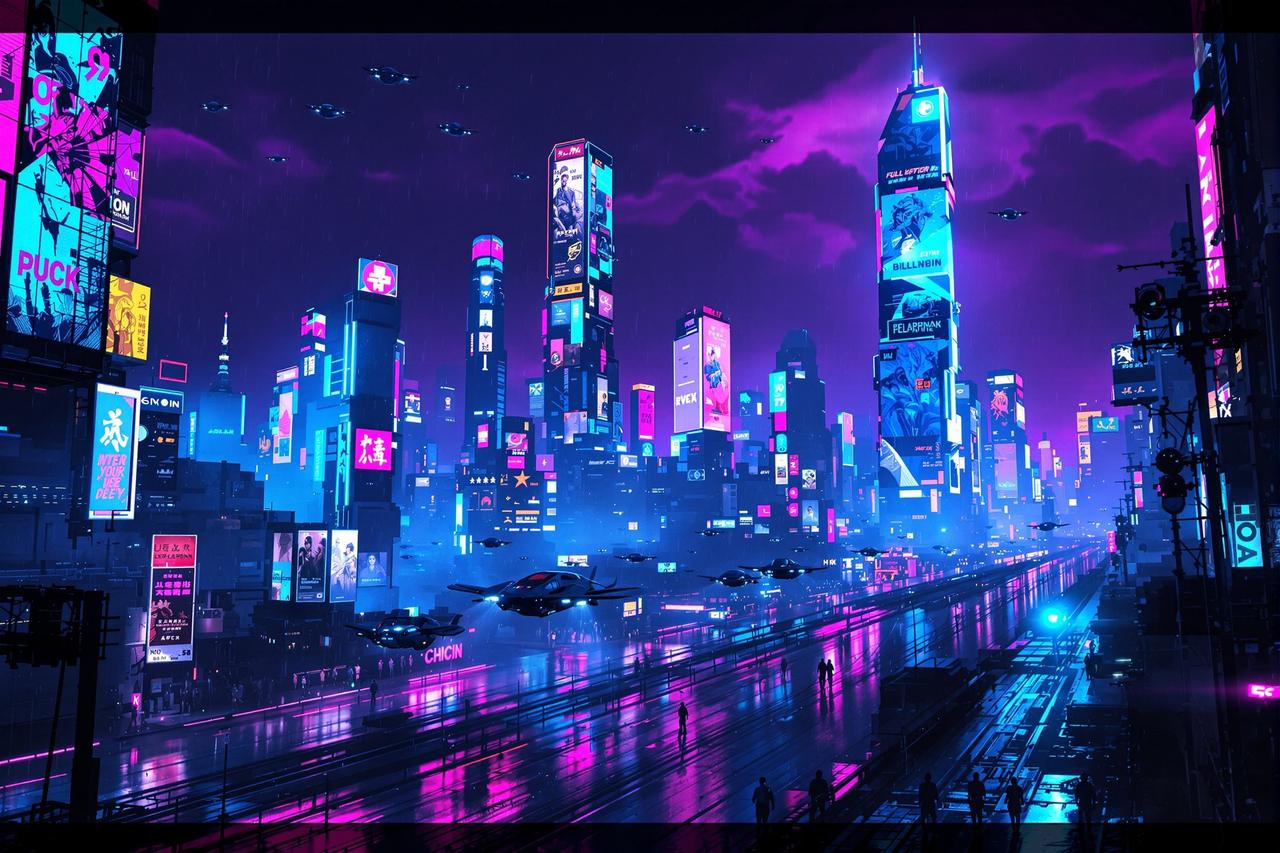 赛博朋克美学:从《银翼杀手》到《赛博朋克2077》的视觉革命 - 免费影视特约撰稿 赛博朋克美学:从《银翼杀手》到《赛博朋克2077》的视觉革命